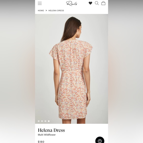 Never-worn Rails flower Helena Dress (XS) - Picture 7 of 7